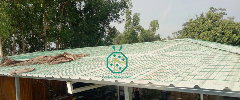 Paglia sintetica per tetto in lamiera grecata
