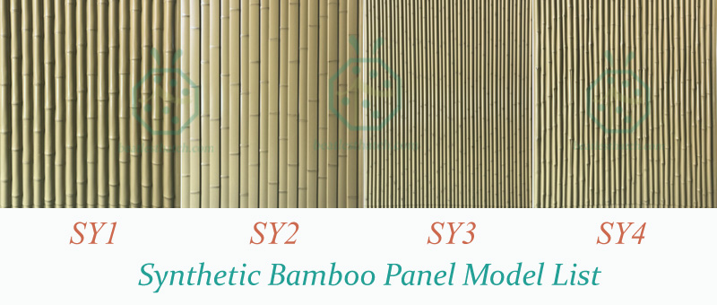 Pannello di bambù artificiale per parete o recinzione