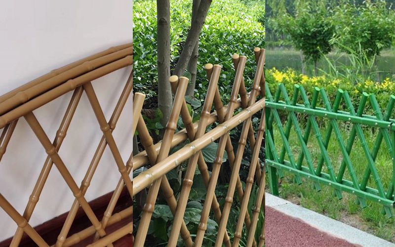 Recinto del giardino del bastone di bambù del ferro nel parco pubblico
