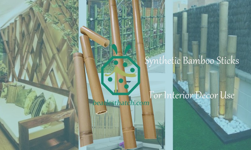 Bastoncini di bambù artificiali per la decorazione di interni di Safari Park o per recinzioni esterne