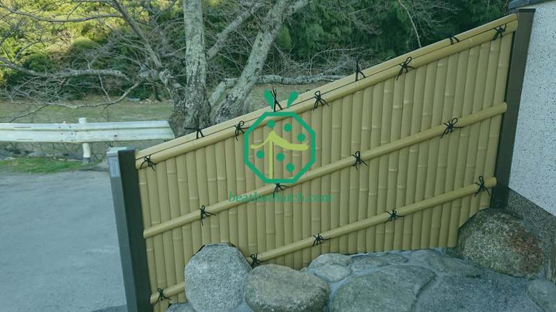 Artificial Bamboo Garden Privacy Fence Ideas