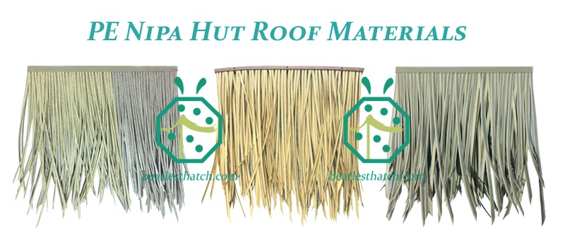 Durable PE thatch roofing materials from China supplier