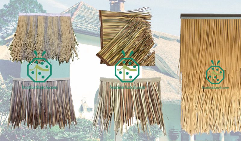 Synthetic African water reed thatch roof tiles from China factory