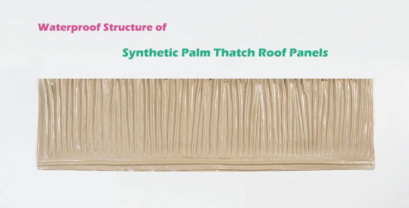 Struttura impermeabile del tetto in paglia di palma sintetica