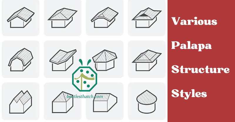 Various palapa building structures styles to build before installing artificial thatch roof tiles Various palapa building structures styles to build before installing artificial thatch roof tiles