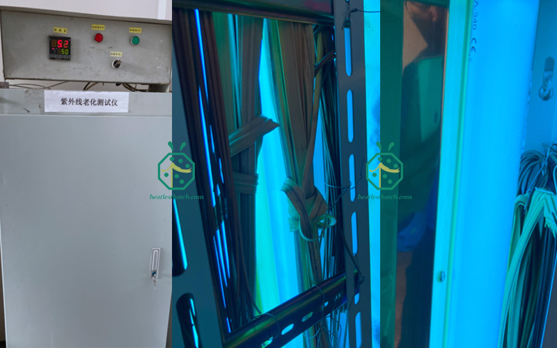 Apparecchiature di prova ritardanti ai raggi UV per garantire le prestazioni a prova di UV delle piastrelle di paglia sintetica