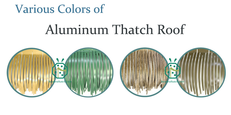 Vari colori di tetto di paglia in metallo dall'esportatore cinese
