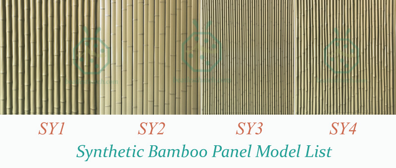 Natural Looking Synthetic Bamboo Siding Wall Panels For Interior Room Decoration