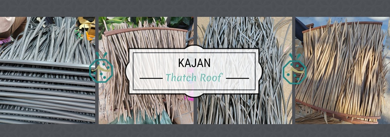 High quality plastic kajan thatch roofing for beach luxury resort hotels in tropical countries, such as Maldives, Thailand, Philippines, Malaysia, etc.
