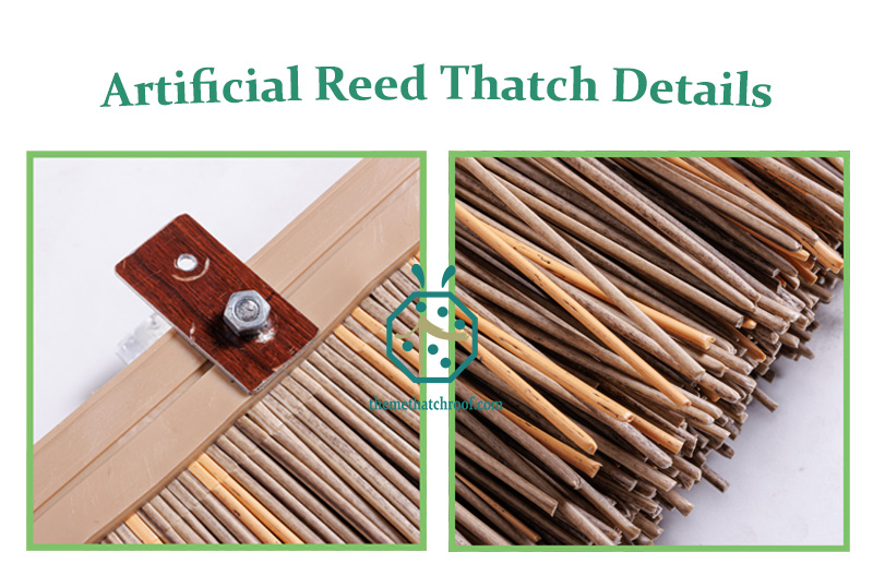 Artificial Nipa Hut Cape Reed Thatch Roof Panel