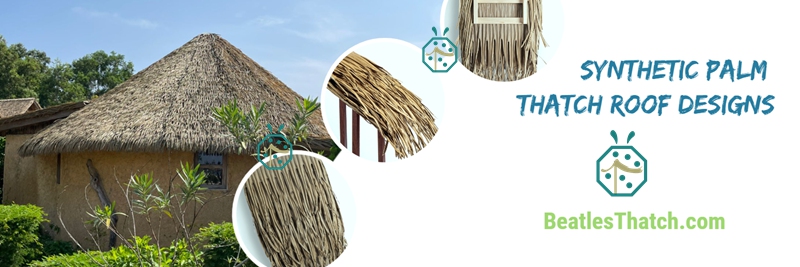 Synthetic palm thatch roof from China manufacturer