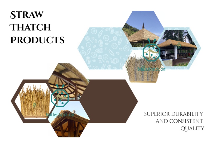 Artificial thatch roof designs from China for village manor house, farm ranch buildings