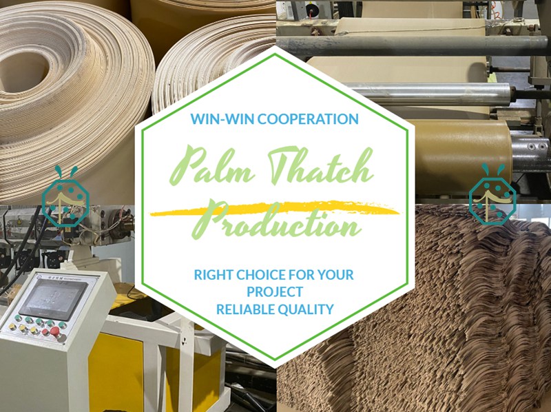 Material and Production of High Quality Artificial Palm Thatch Roof Material and Production of High Quality Artificial Palm Thatch Roof