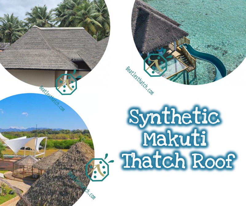 Scenic spot artificial makuti thatch roof designs for private or commercial building decoration