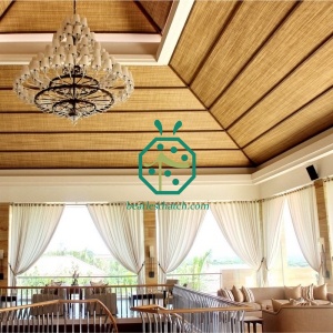 stuoia di plastica di bambù del soffitto della Tailandia per la decorazione interna