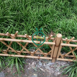 recinto di bambù in acciaio inossidabile utilizzato per la decorazione del parco