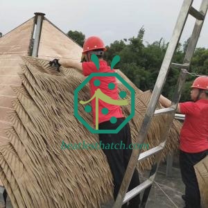 Tiki Hut Artificial Palm Roof Material For Backyard Garden Patio Construction
