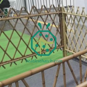 Pannello di recinzione in acciaio alto in bambù