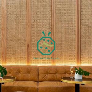 Pannelli murali in canna sintetica intrecciata fai da te