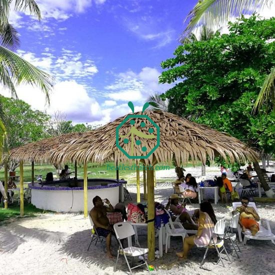 Fireproof Synthetic Thatch Roof Materials For Dominican Republic Resort and Residential Tiki Bar