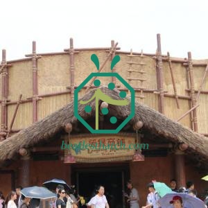 Decorazione Tiki Bar sul tetto in plastica resistente ai raggi UV