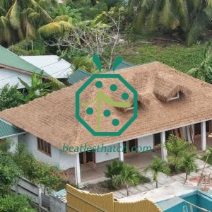 Pannelli di copertura in paglia artificiale su larga scala per le Seychelles