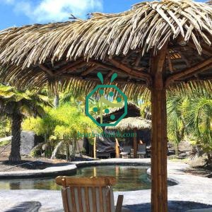 Wooden House Artificial Palmex Thatch Roof Panels For Resort, Theme Park, Waterfront Bungalow