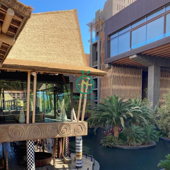 Synthetic Cape Reed Thatch Roof Tiles For UAE