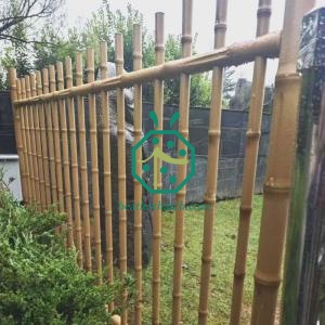 Steel Tall Bamboo Fence Panel For Theme Park Decoration