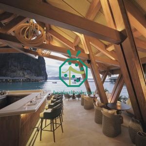 Stuoia per soffitto in paglia di bambù finto in legno da fienile