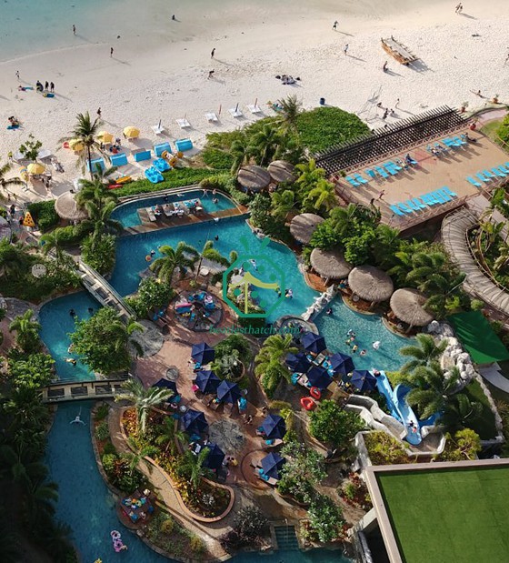 GUAM DUSIT HOTEL POOL DI NOPO PROGETTO DI TOOF ARTICIFICA