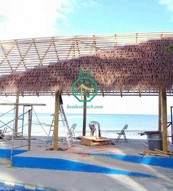 tetto in paglia sintetica per piscina panama beach