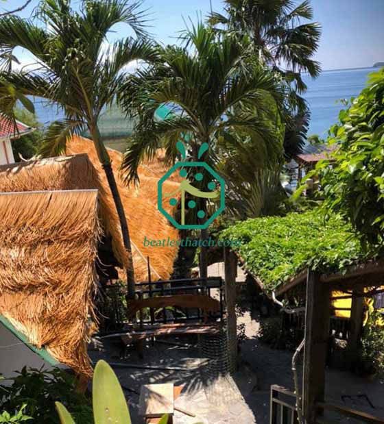 tetto in paglia sintetica per resort di immersione a Batangas nelle Filippine